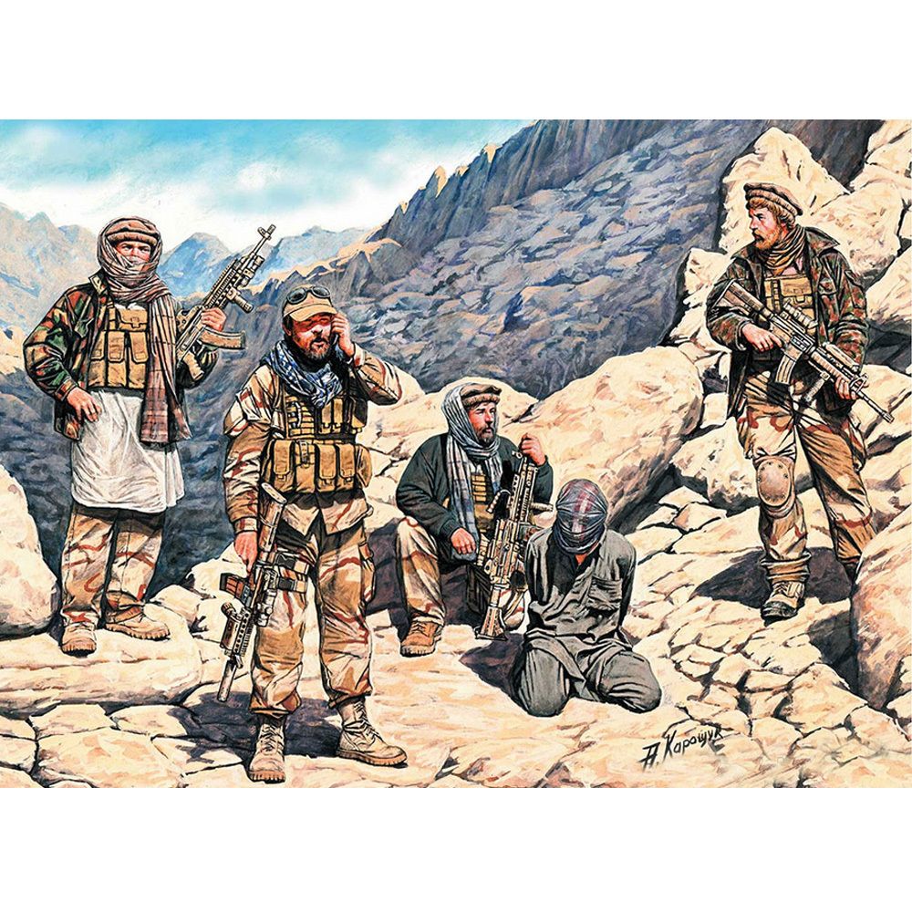 Master Box - Figurines militaires : Quelque part en Afghanistan, Forces spéciales US 2013 - Guerriers