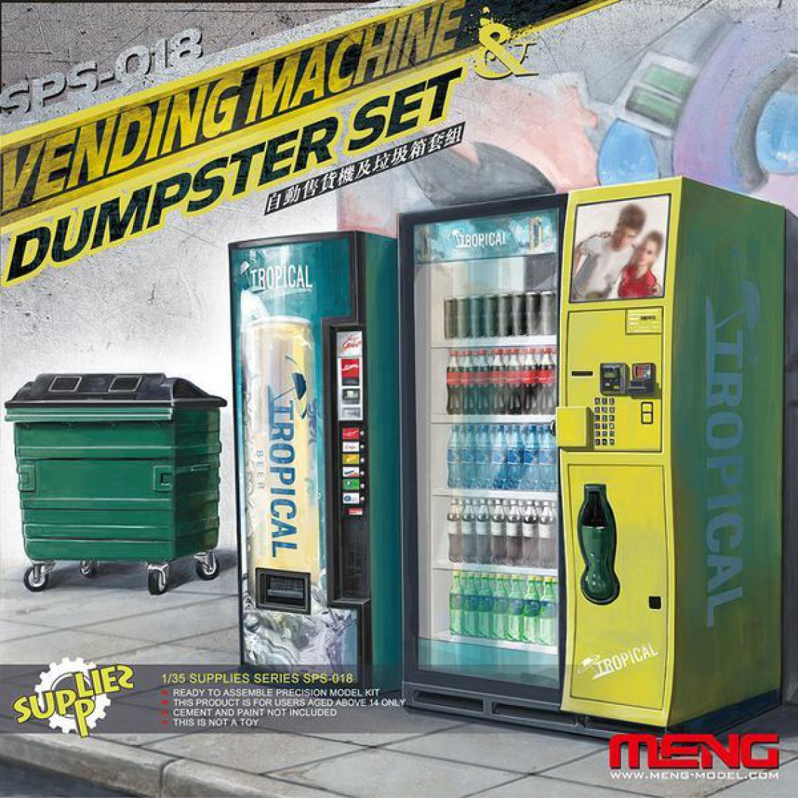 MENG-Model - Vending Machine & Dumster Set - 1:35e - MENG-Model - Accessoires maquettes