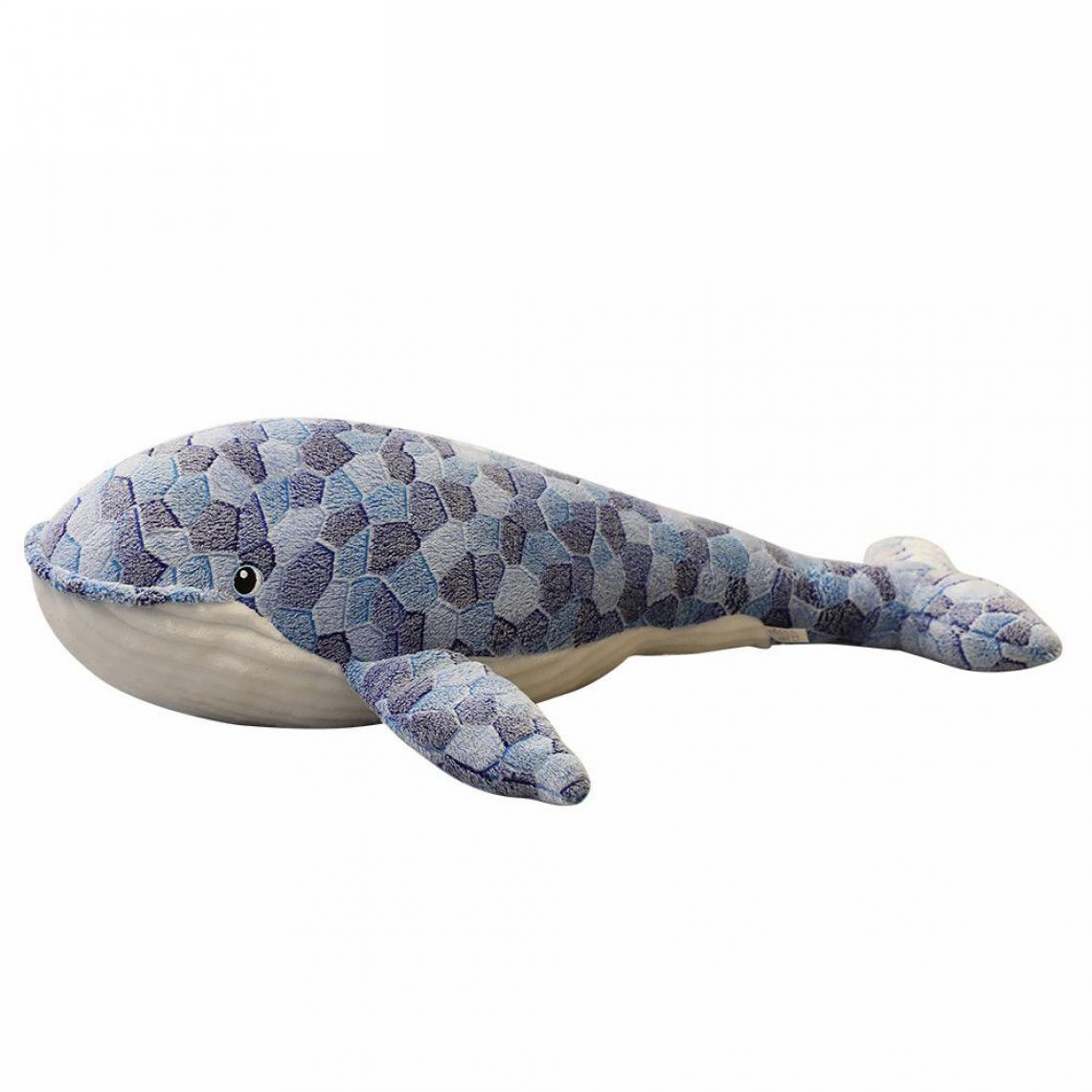 Generic - Poupées en Peluche Miaoowa Baleine , servir d’oreiller Pour enfant et adulte  110   cm -Blanc / Bleu  - Animaux