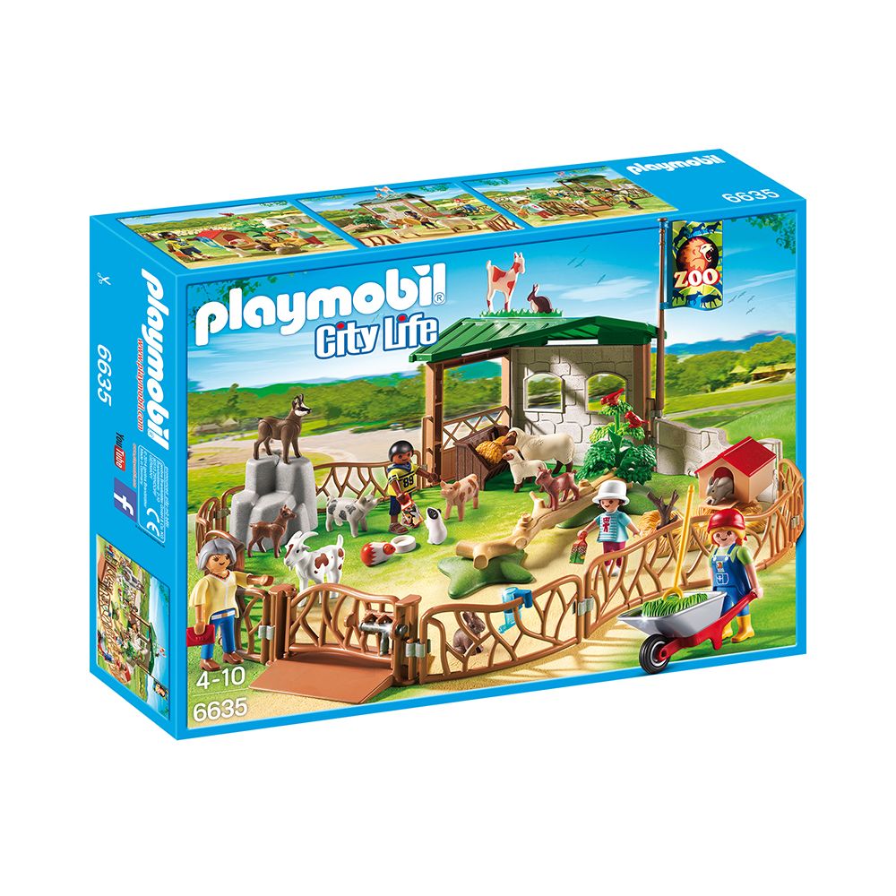 Playmobil - Parc animalier avec visiteurs - 6635 - Playmobil