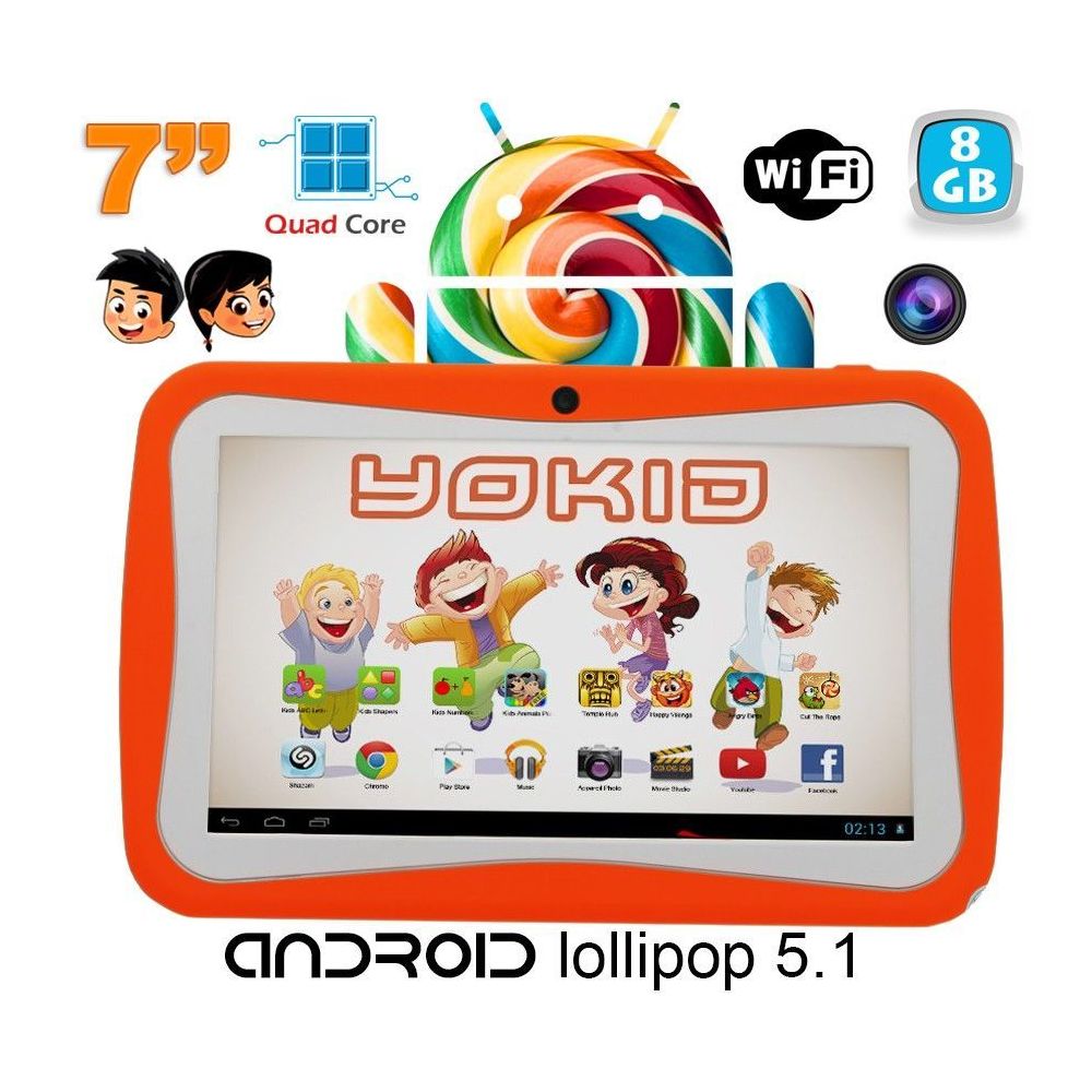 Yonis - Tablette tactile enfant Android 7 pouces - Accessoire enfant
