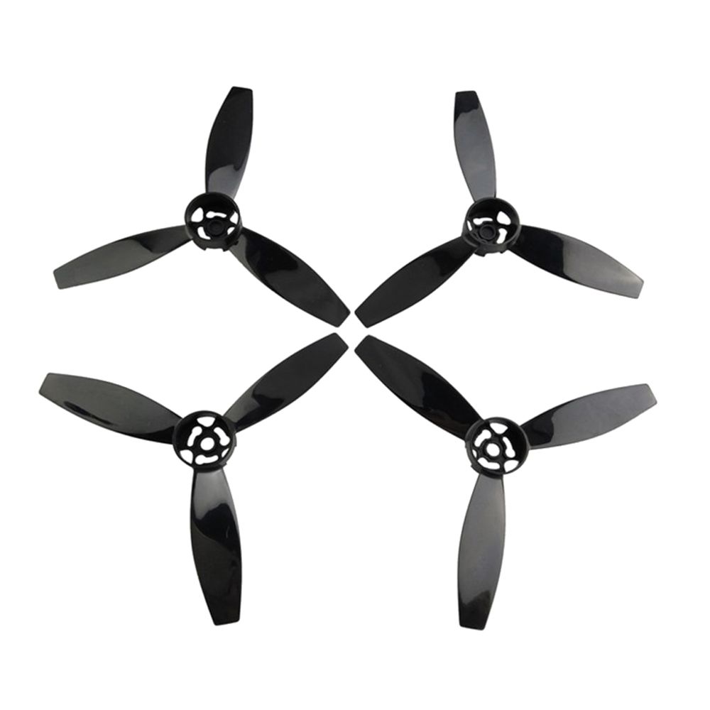 marque generique - 4pieces hélices rotors hélices pales pièces pour perroquet bebop 2 drone noir - Accessoires et pièces