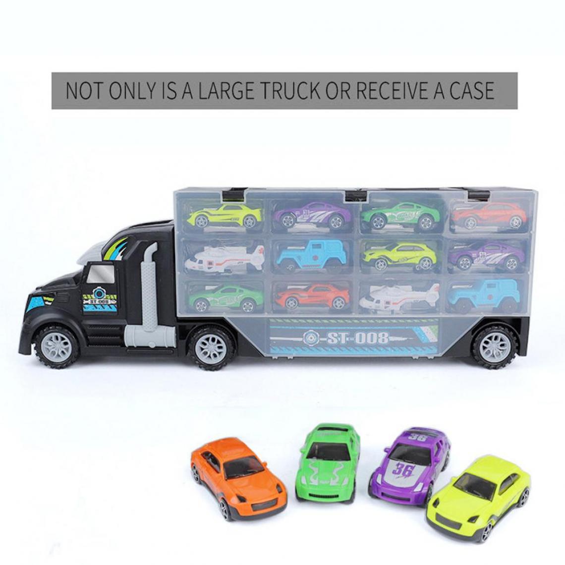 Universal - Jouets de rangement pour enfants Camion glissable 1PCS Camion en plastique Mini jouets de voiture(Le noir) - Voitures