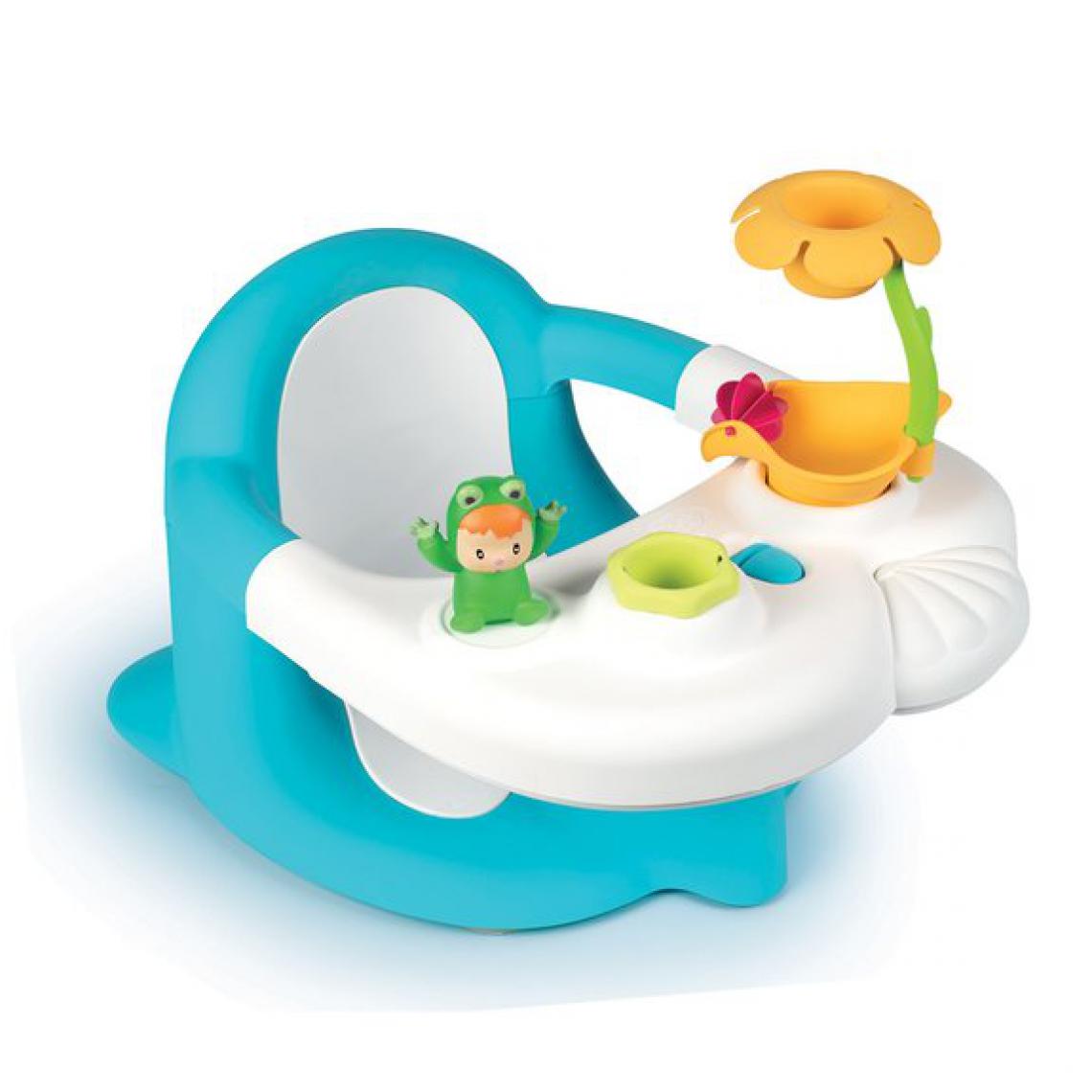 Smoby - Smoby Siège bébé de baignoire 2 en 1 Cotoons Bleu - Jeux d'éveil