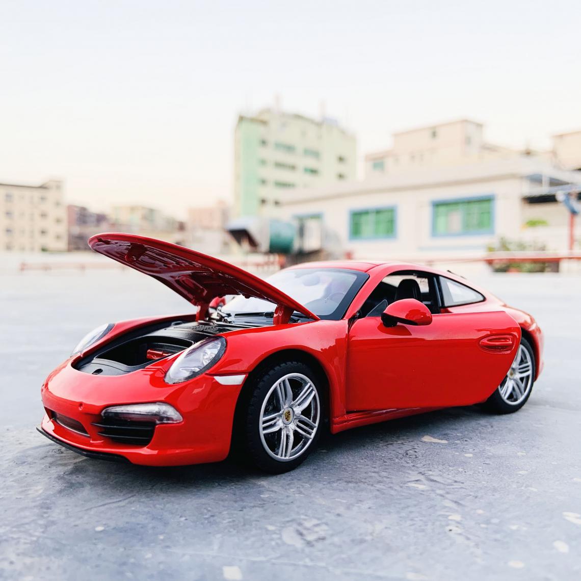 Universal - 1: 24 Porsche 911 statique moulée sous pression modèle d'alliage de voiture collection de jouets cadeaux de Noël modèle de voiture |(Rouge) - Voitures