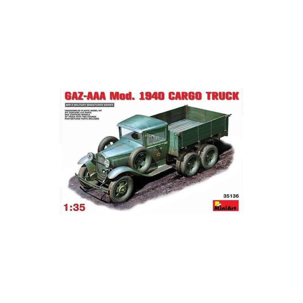 Mini Art - Maquette Camion Gaz-aaa Mod. 1940 Cargo Truck - Camions
