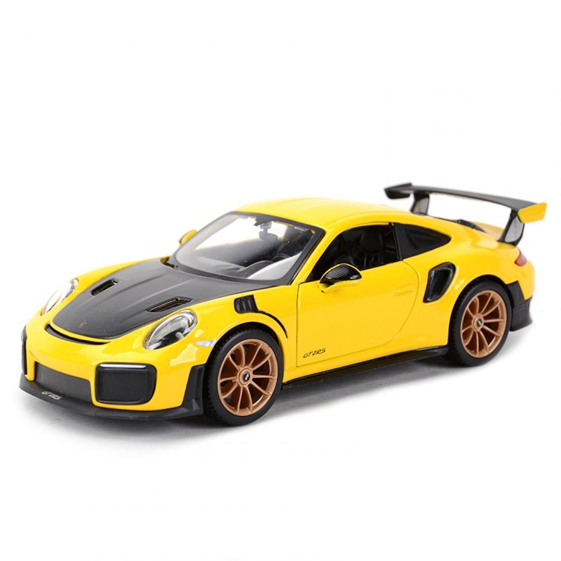 Universal - 1: 24 Porsche 911 GT2 RS Coupé statique Modèle collectible Voiture jouet | Voiture jouet moulée sous pression (jaune) - Voitures