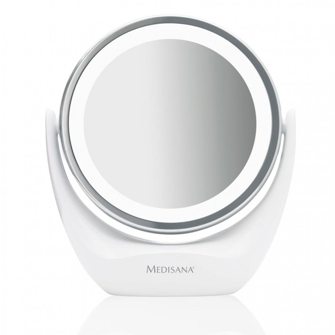 Icaverne - Admirable Accessoires de maquillage ligne Bakou Medisana Miroir cosmétique 2-en-1 CM 835 12 cm Blanc 88554 - Maquillage et coiffure