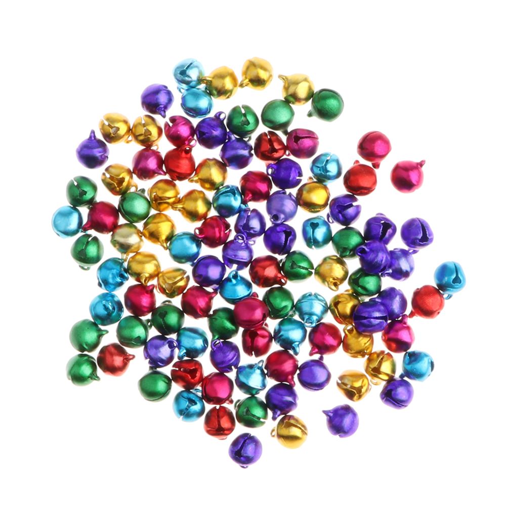 marque generique - 100 pièces belle coloré jingle cloches bricolage noël décor artisanat jouet 8mm - Kit d'expériences