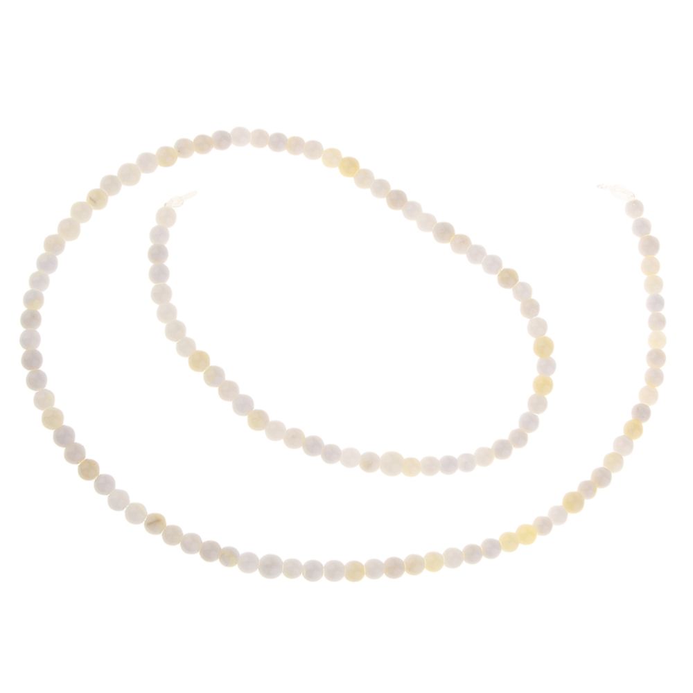 marque generique - 95pc en plastique rondes en vrac perles bijoux faisant des charmes pour les résultats de bricolage blanc - Perles