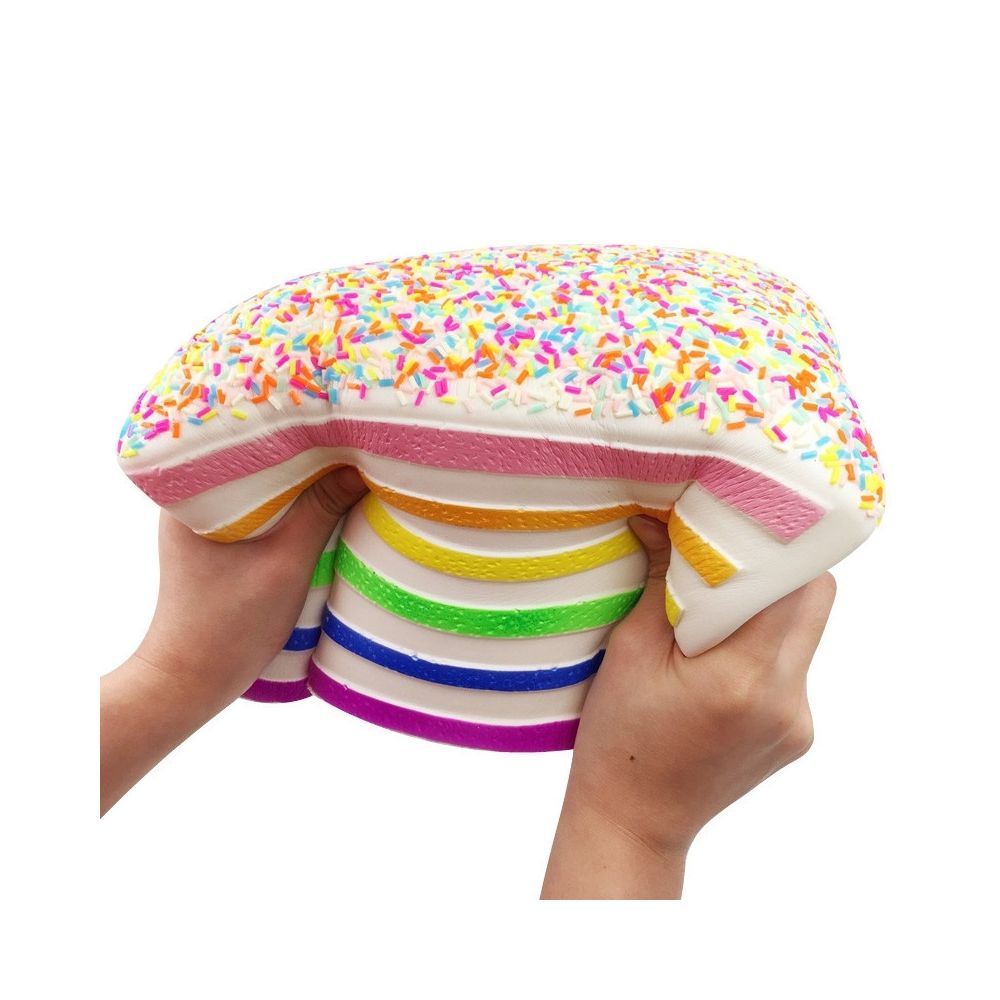 Wewoo - Jouet de compression de gâteau de triangle-arc-en-ciel lent augmentant le stress croissant Relif jouets pour des enfants - Jeux de balles