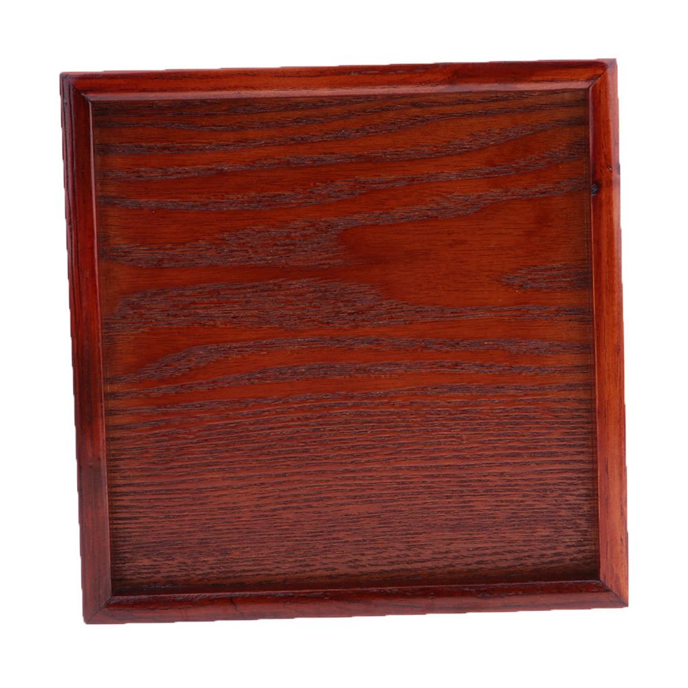 marque generique - plateau rectangulaire en bois modèle de base de table de sable support de scène de table 24x24cm - Accessoires maquettes