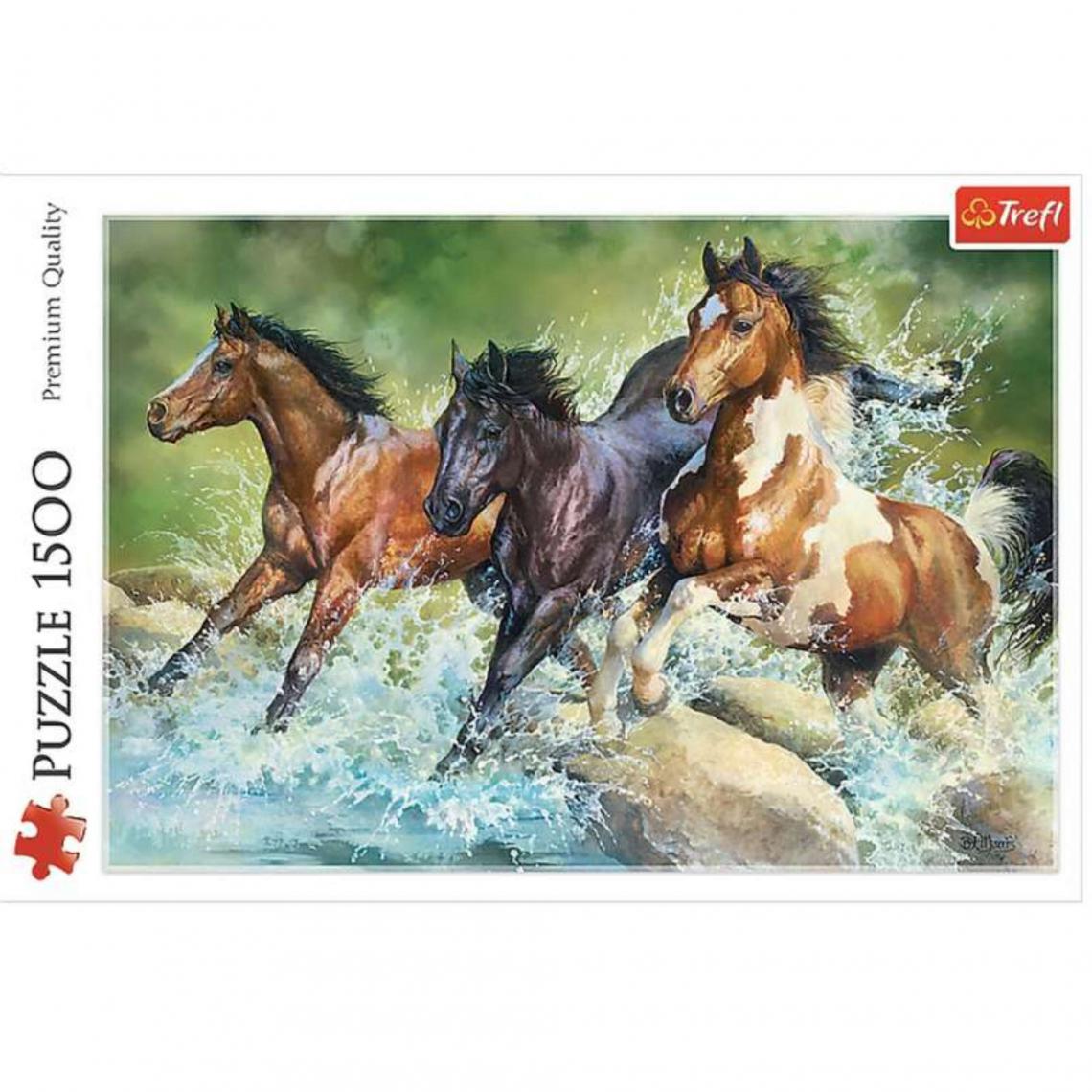 Provence Outillage - Puzzle 3 chevaux sauvages 1500pc - Animaux