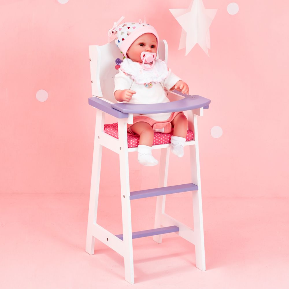 Olivia'S Little World - Chaise haute poupon poupée Little Princess mobiler bois jeux jouet TD-0098A - Maisons de poupées