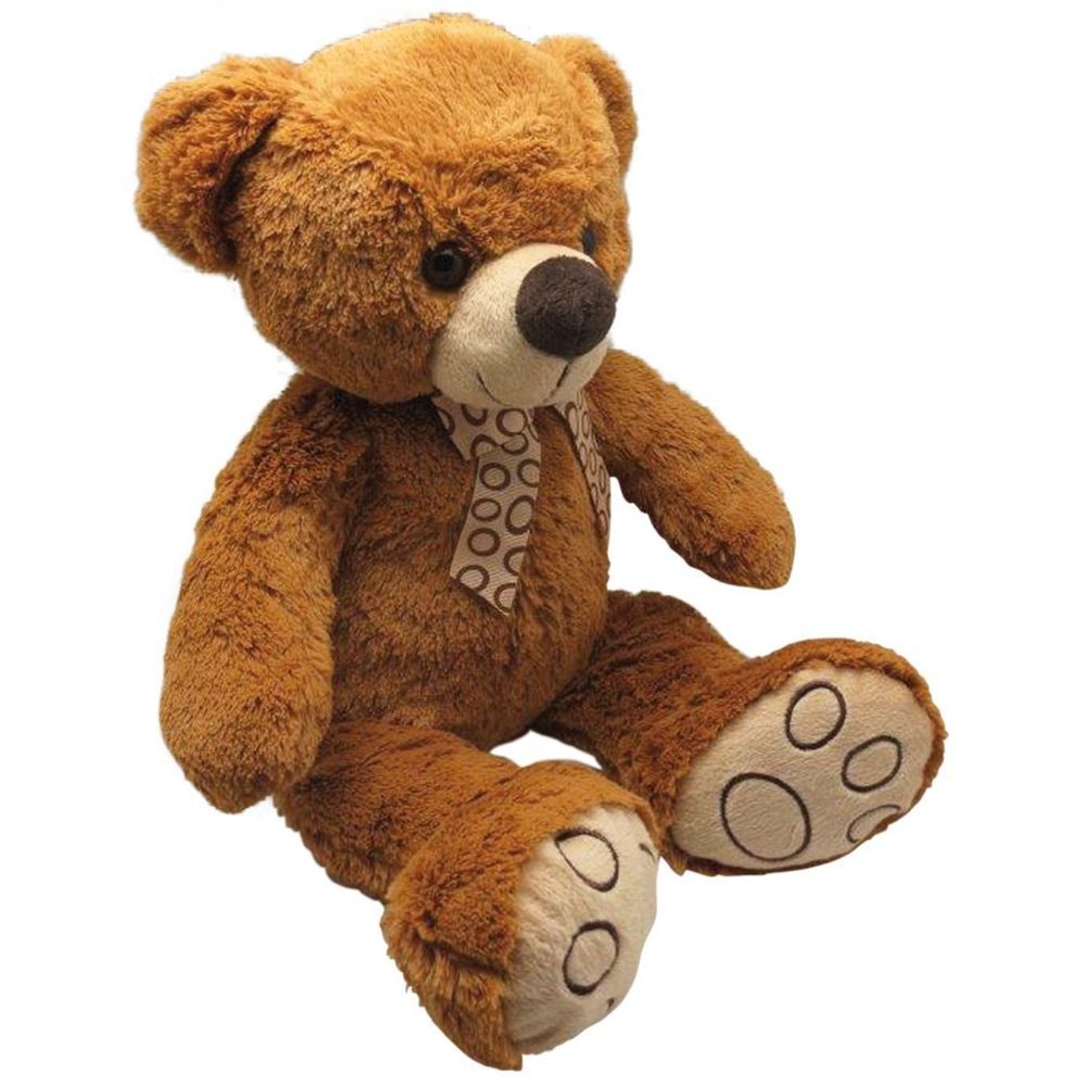 Aubry Gaspard - Peluche ours en acrylique brun 30 cm - Doudous