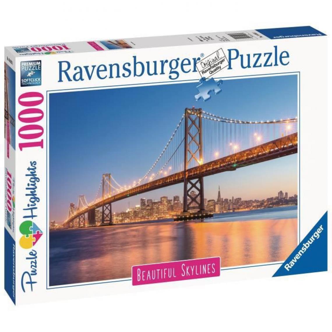 Ravensburger - RAVENSBURGER - Puzzle 1000 pieces San Francisco Puzzle Highlights - Animaux
