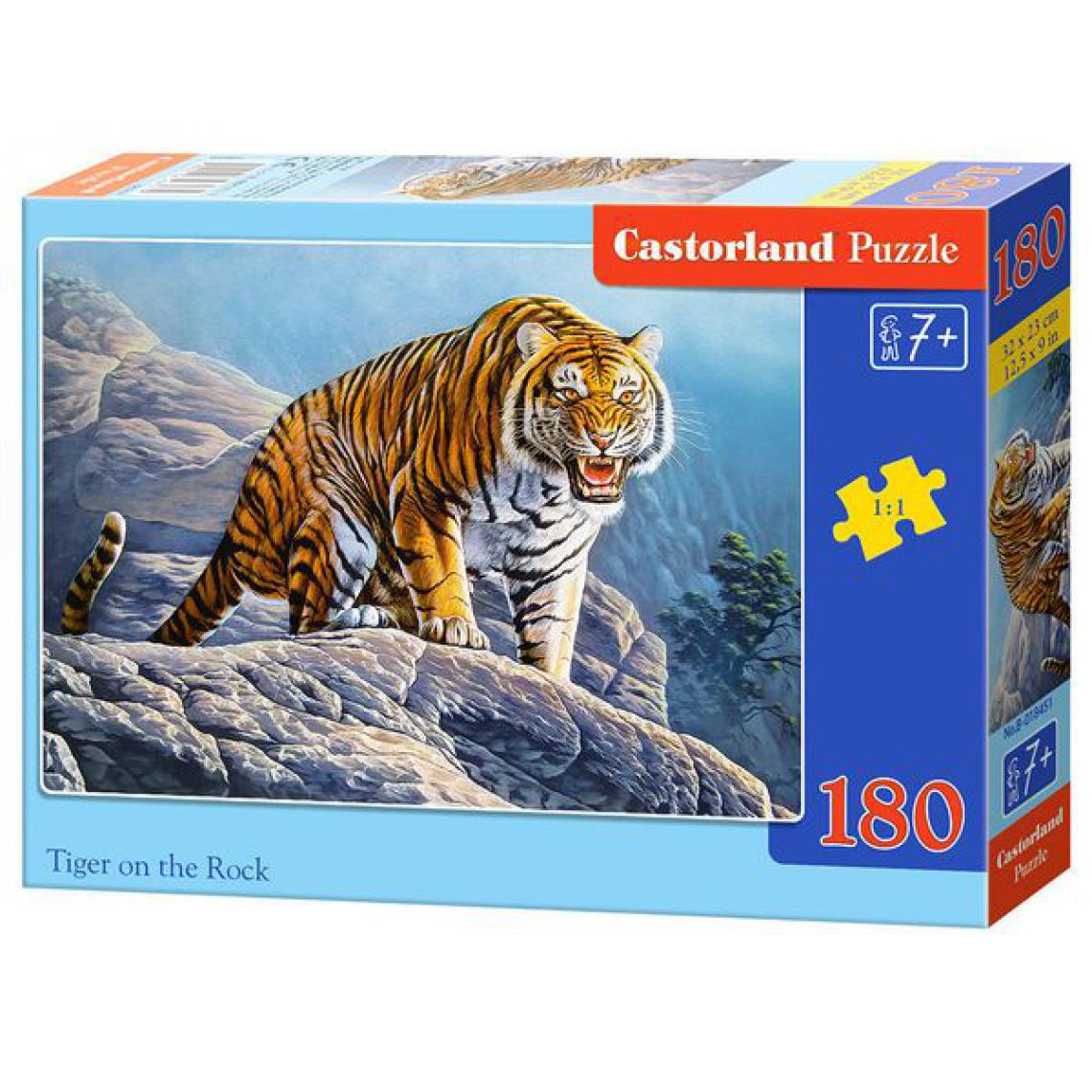 Castorland - Tiger on the Rock, Puzzle 180 Teile - Castorland - Accessoires et pièces