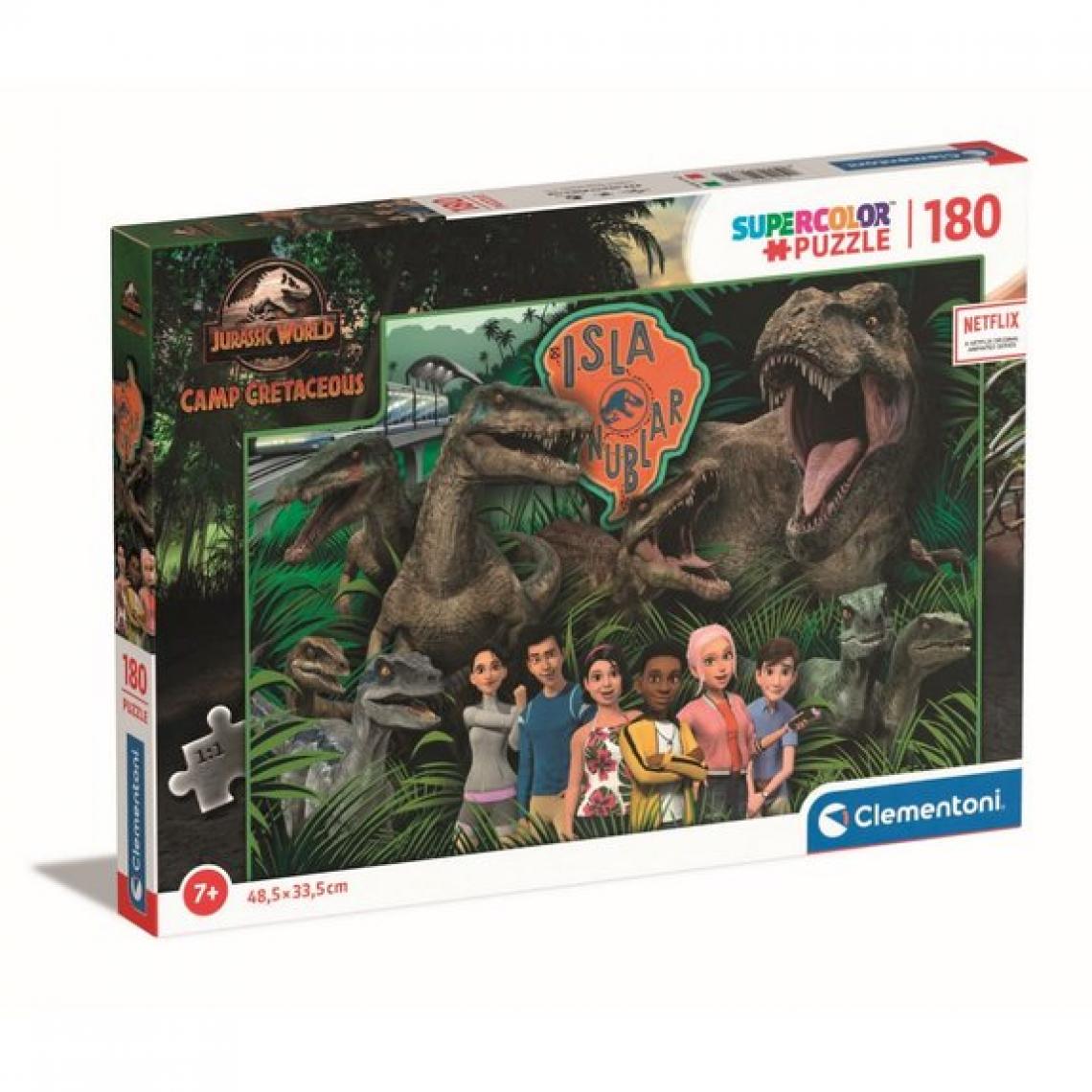 Ludendo - Puzzle 180 pièces Clementoni - Jurassic World Camp Cretaceous - Animaux