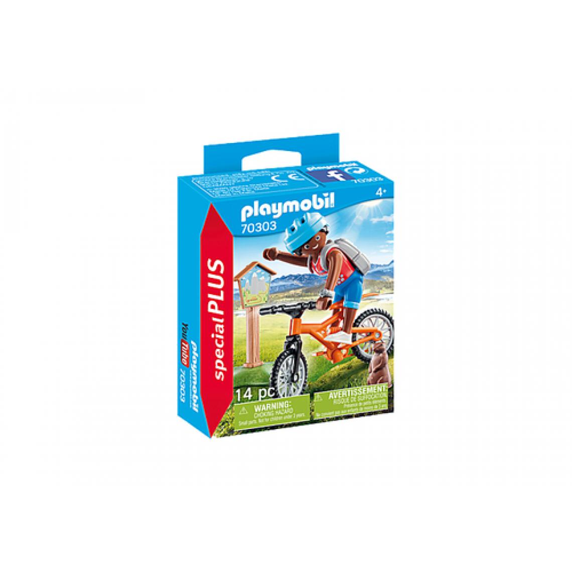 Playmobil - 70303 Cycliste avec marmotte, Playmobil Autres / Special Plus - Playmobil
