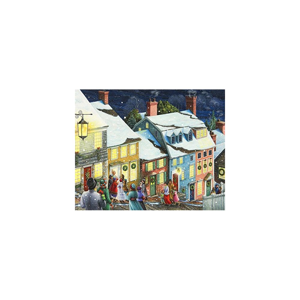 Springbok - Springbok Puzzles - Christmas Carolers - 1000 Piece Jigsaw Puzzle - Large 30 Inches by 24 Inches Puzzle - Made in USA - Unique Cut Interlocking Pieces - Accessoires Puzzles