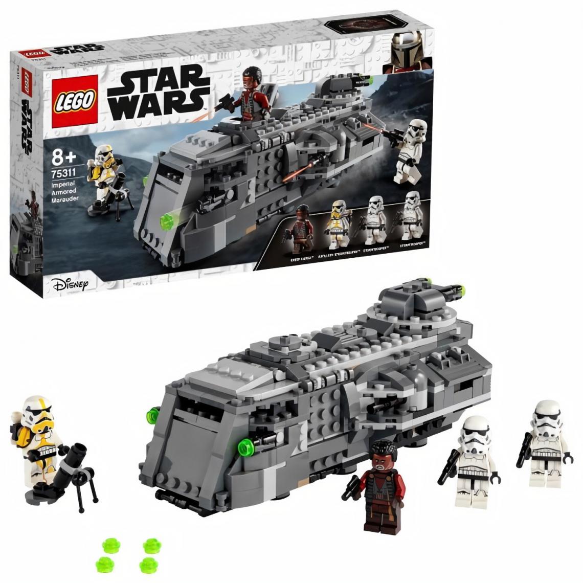 Lego - LEGO 75311 Star Wars Le Maraudeur Blindé Impérial, Jouet pour Enfants de 8 ans et plus, avec 4 Figurines - Briques et blocs