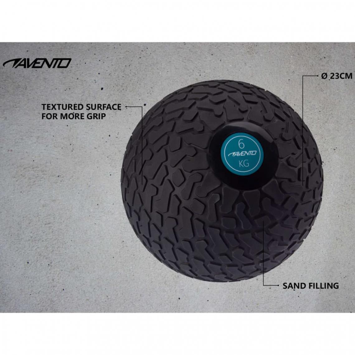 Icaverne - Icaverne - Ballons lestés reference Balle texturée 6 kg Noir - Jeux de balles