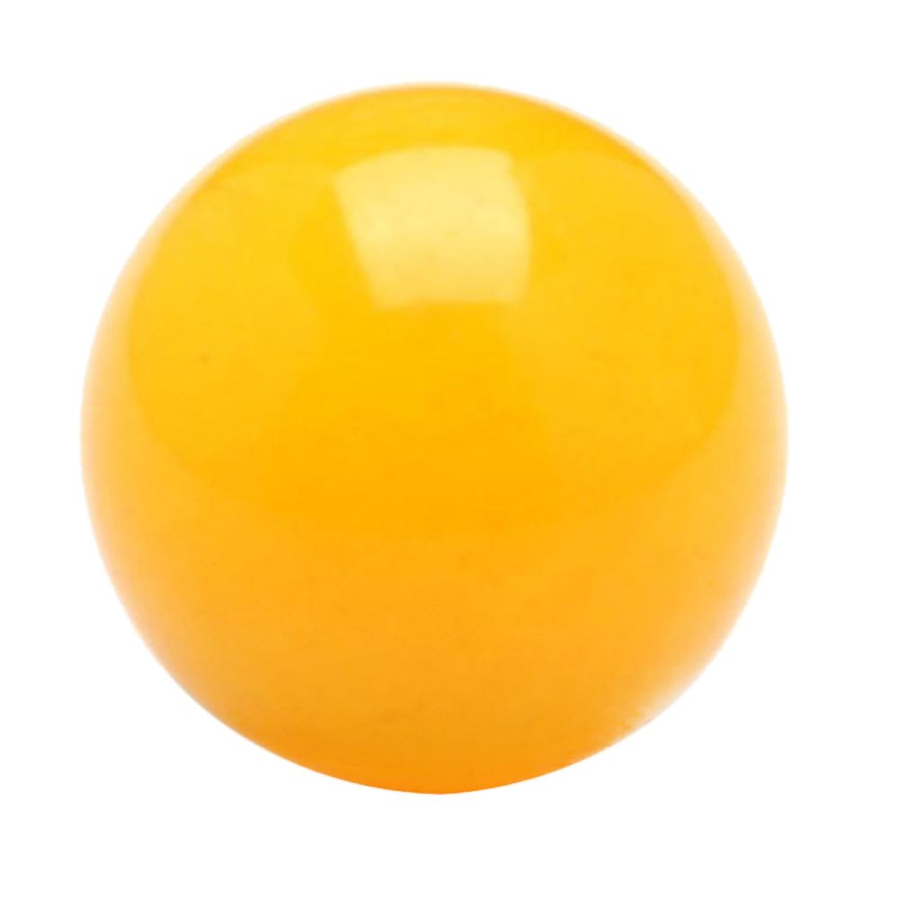 marque generique - Perle de pierre gemme de cristal de 16mm ronde perles en vrac diy faisant des perles de métier jaune - Perles