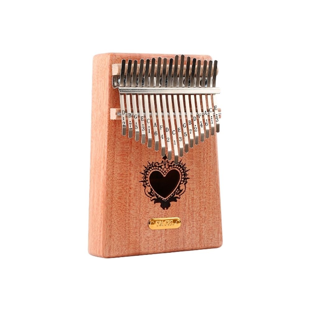 Wewoo - Pouce Piano Kalimba Finger 17-tone Débutant Entrée Instrument de musique Portable Trou en forme de coeur - Instruments de musique