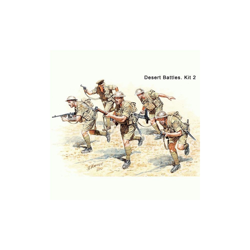 Master Box - Figurines 2ème Guerre Mondiale : 8ème armée britannique : Afrique du Nord 1941-1942 - Guerriers