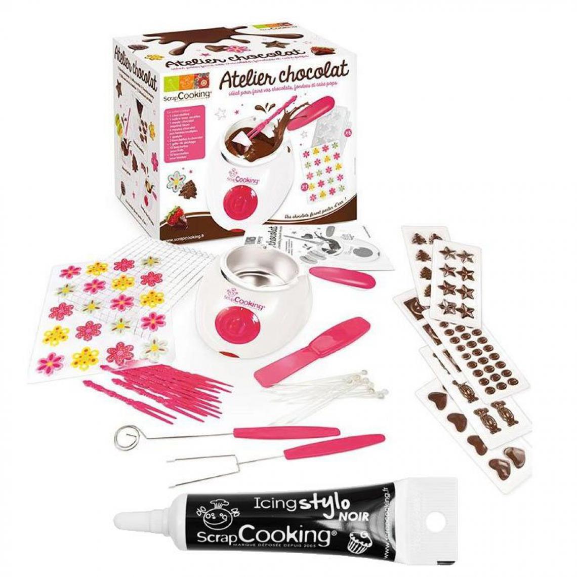 Scrapcooking - Kit pour fondue au chocolat + Stylo de glaçage noir - Kits créatifs