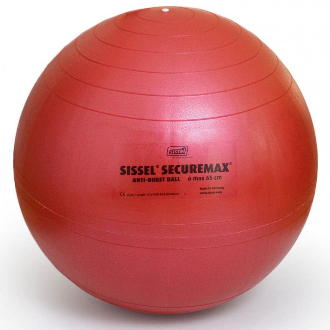 Sissel - Sissel Ballon d'exercice Securemax 65 cm Rouge SIS-160.009 - Jeux de balles