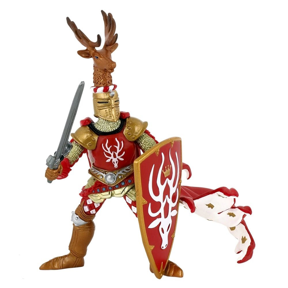 Papo - Figurine Maître des armes cimier cerf rouge - Guerriers