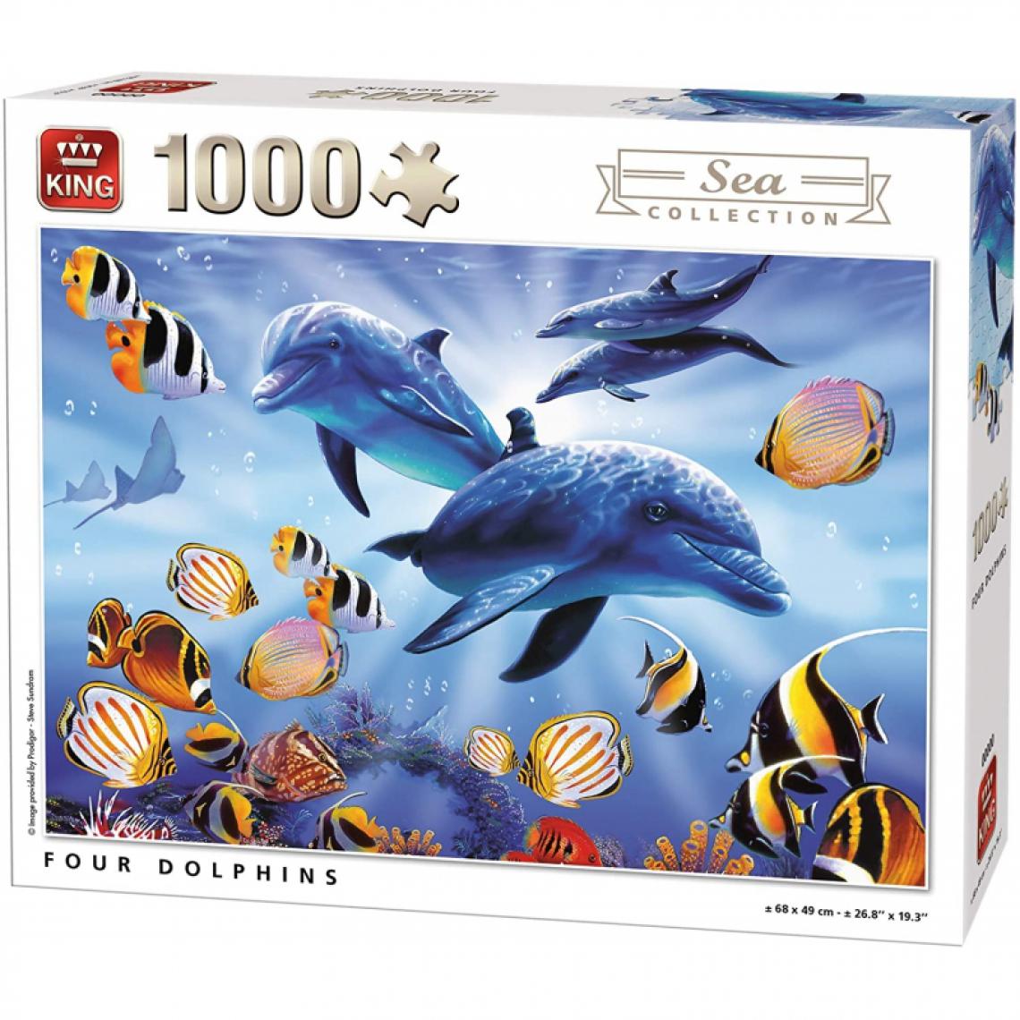 Animal - PUZZLE DAUPHINS SEA WORD 1000 Pièces - Animaux