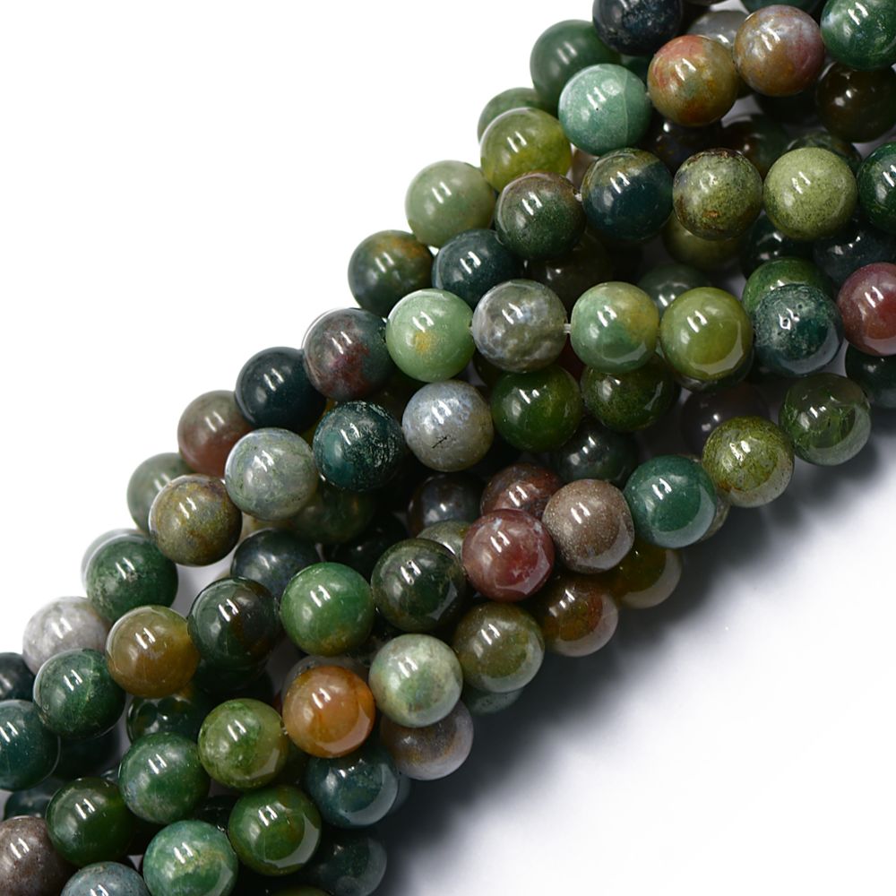 marque generique - indien agate perles rondes - Perles
