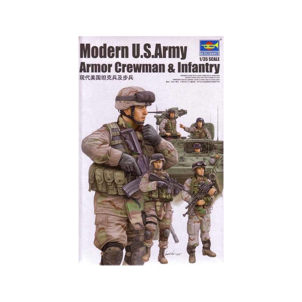 Trumpeter - Figurine Mignature Modern U.s.army Armor Crewman & Infantry - Figurines militaires