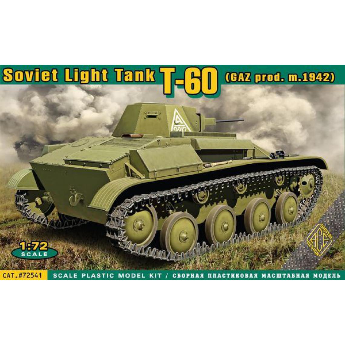 Ace - T-60 Soviet light tank(GAZ prod.m.1942) - 1:72e - ACE - Accessoires et pièces