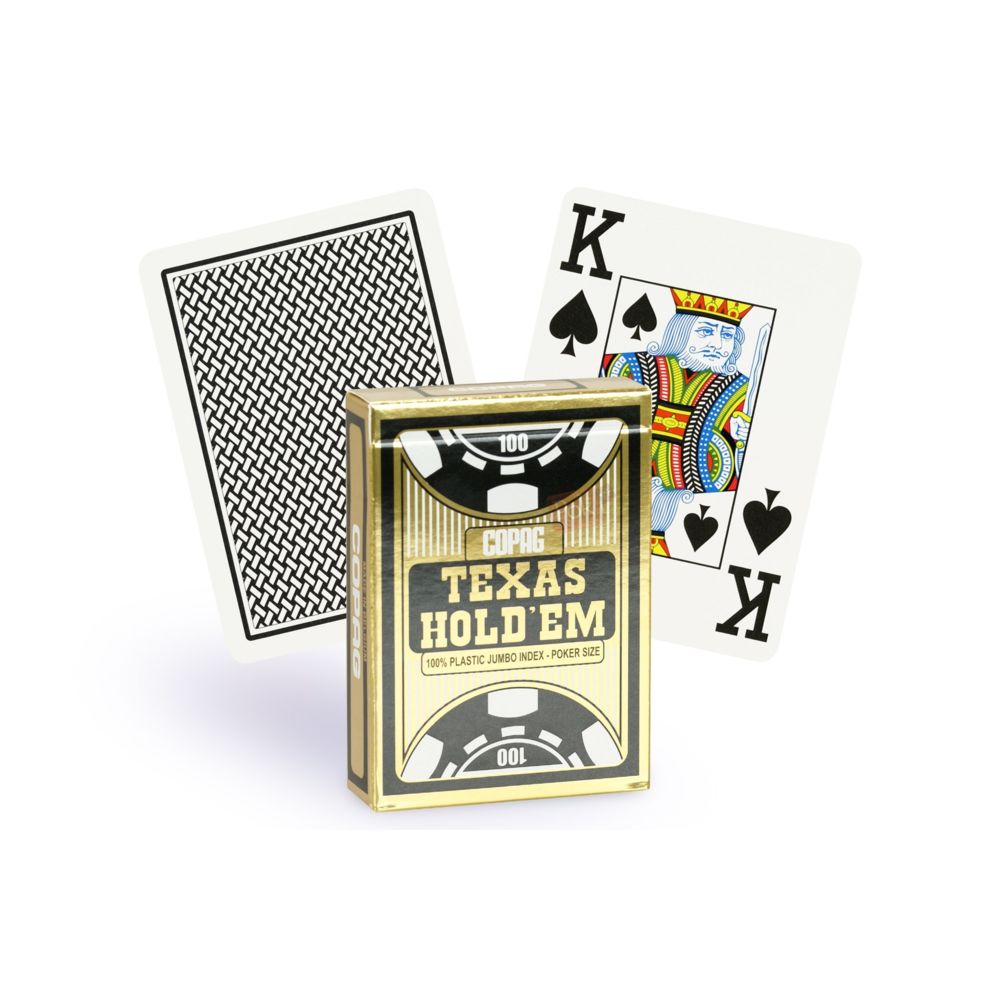 Copag - Cartes COPAG Texas Hold'em Gold (noir) - Accessoires poker