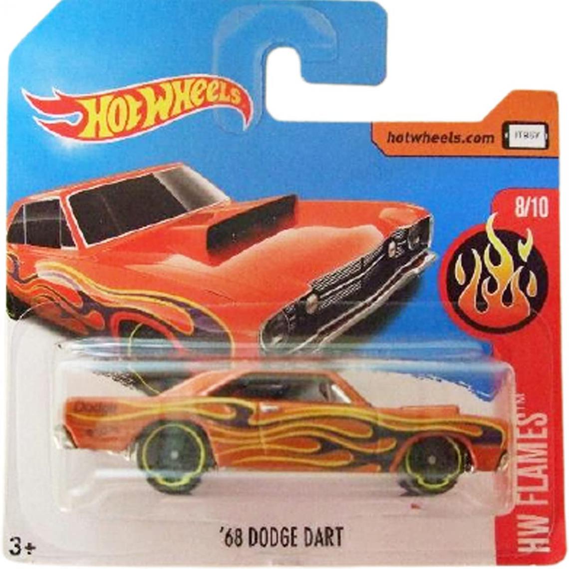 Hot Wheels - véhicule Dodge Dart HW Flames 8/10 - Voiture de collection miniature