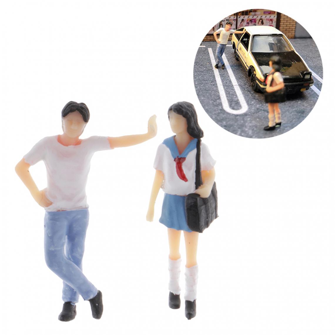 marque generique - 1:64 Chiffres Diorama Uniforme Fille Mode Japonais école élèves Figures - Accessoires maquettes