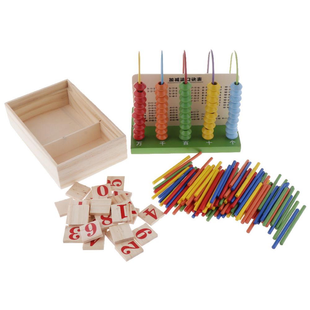 marque generique - Bâtons de comptage en bois Horloge Abacus - Jeux éducatifs