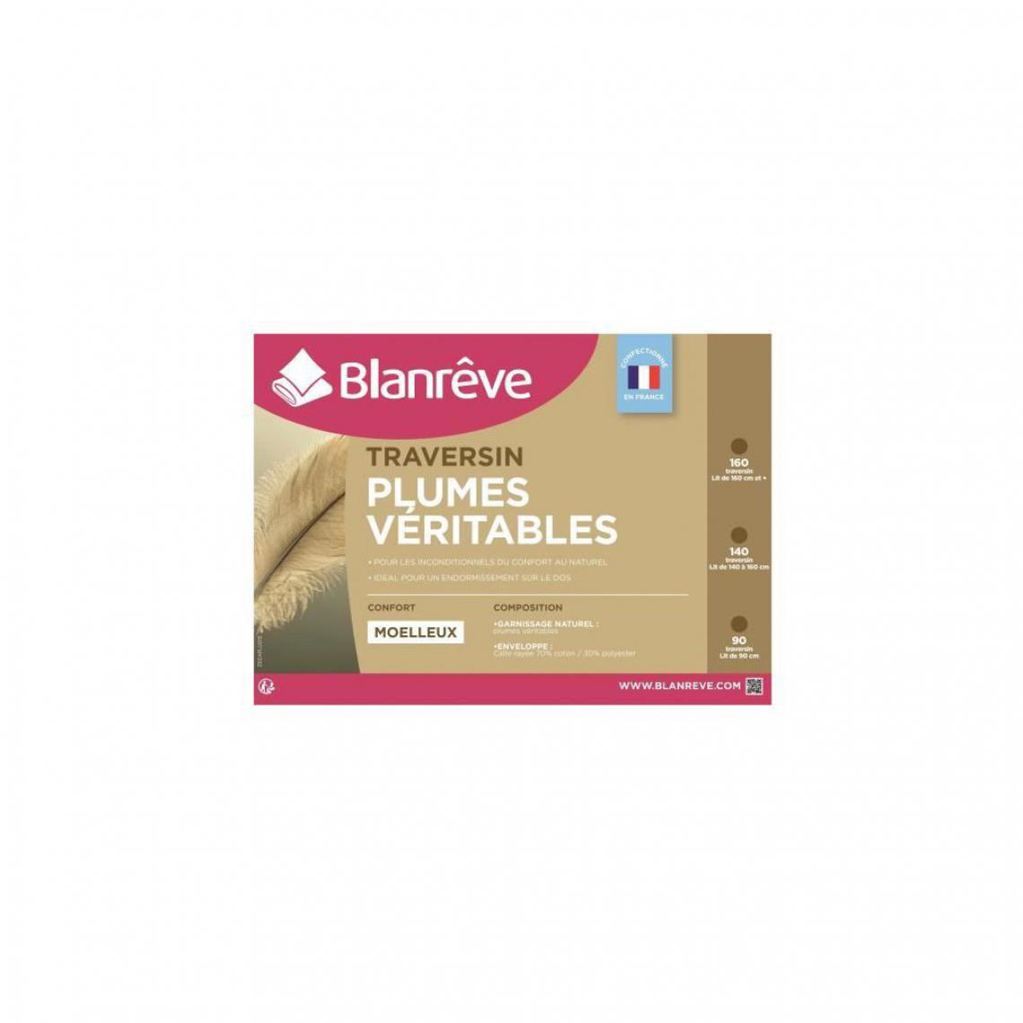 Blanreve - BLANREVE Traversin Plumes 140 cm - Doudous