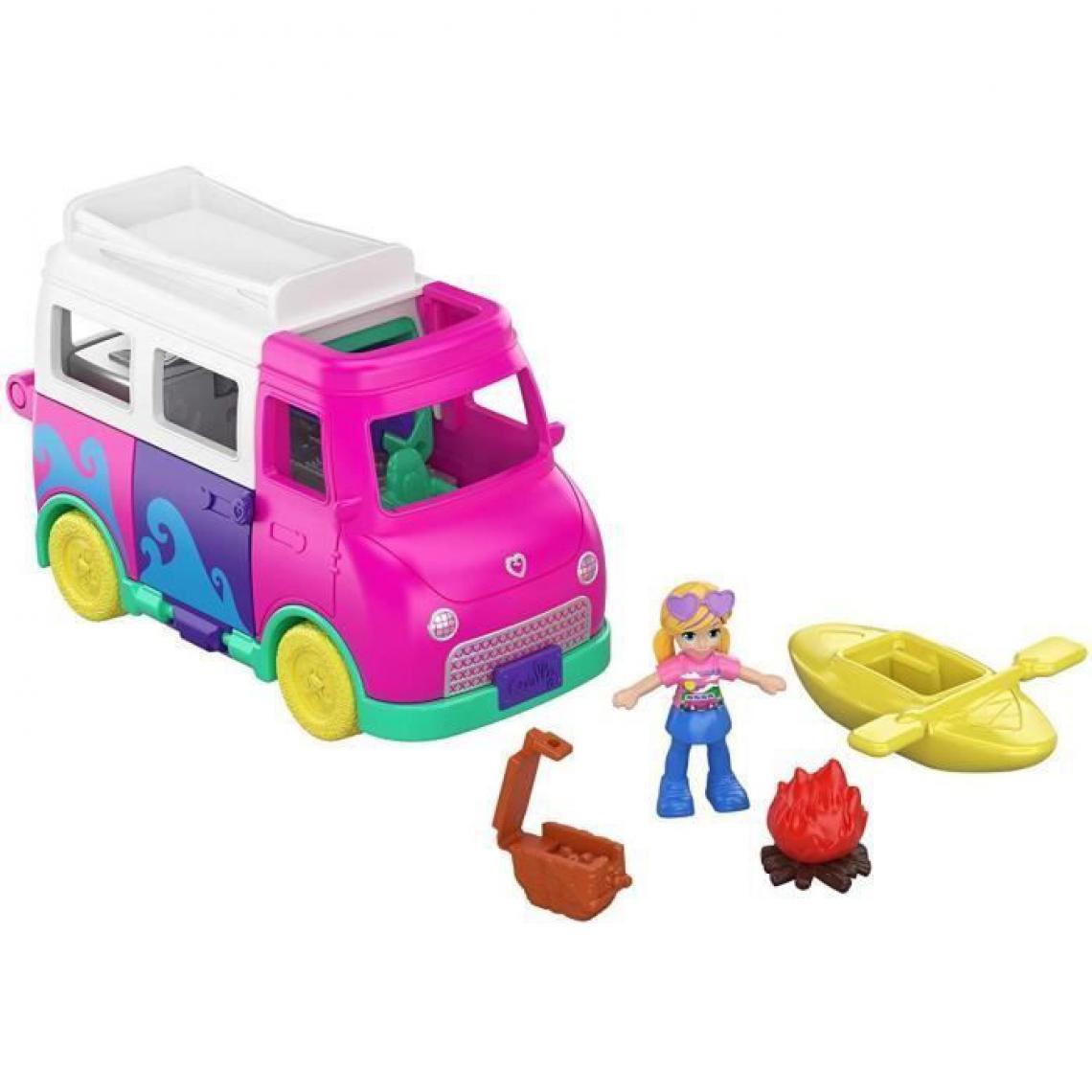 Polly Pocket - POLLY POCKET Vehicule de Pollyville Camping-Car - GKL49 - Coffret mini-figurine - 3 ans et + - Films et séries