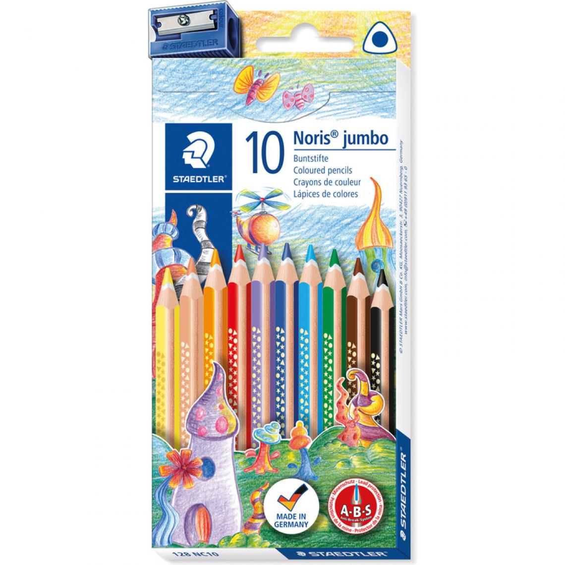 Staedtler - STAEDTLER Crayon de couleur Noris jumbo, étui de 10 () - Bricolage et jardinage