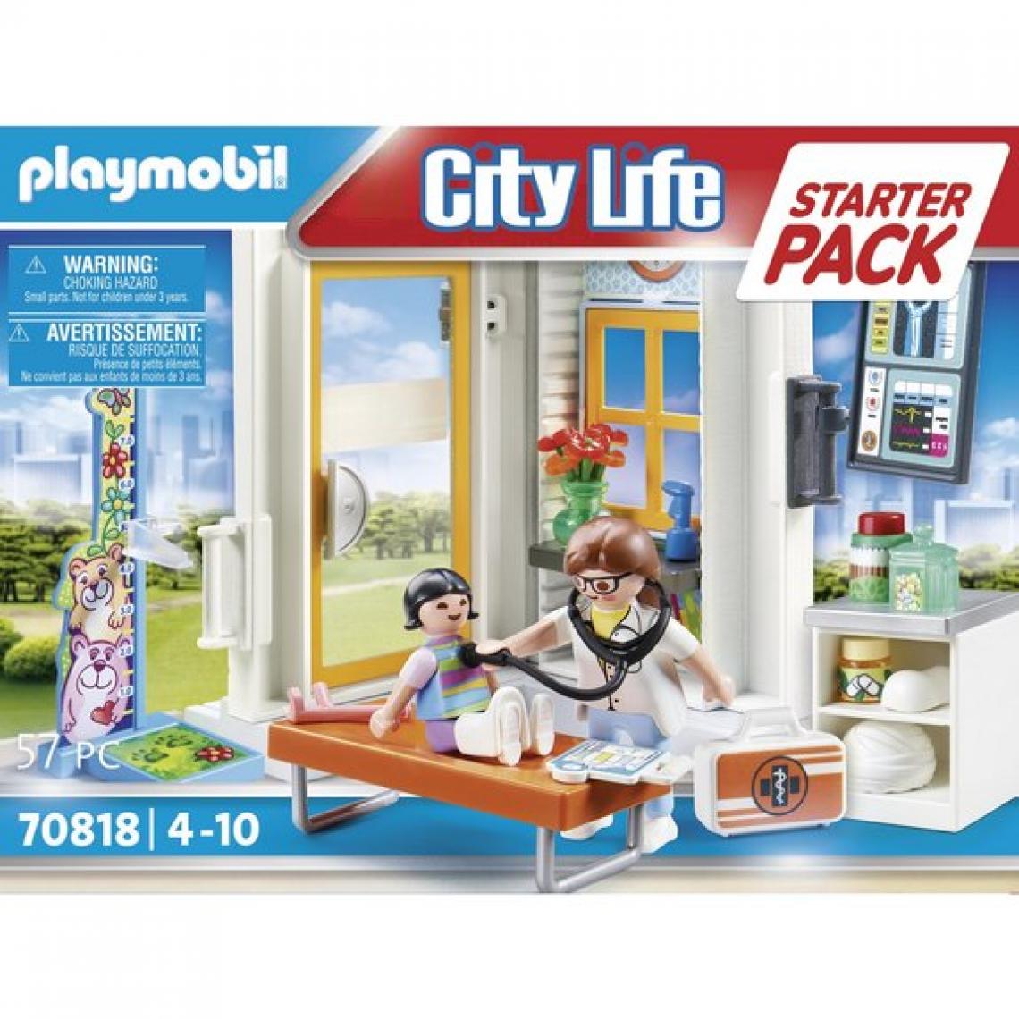 Ludendo - Starter Pack Cabinet de pédiatre Playmobil City Life 70818 - Films et séries