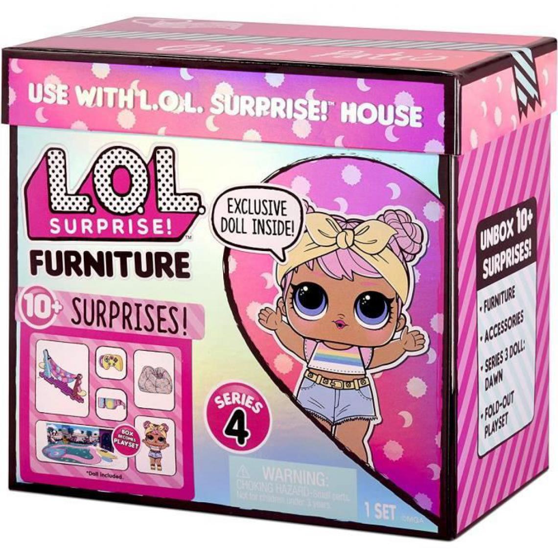 Lol Surprise - L.O.L. SURPRISE Furniture With Doll Chill Patio + Dawn - Poupées