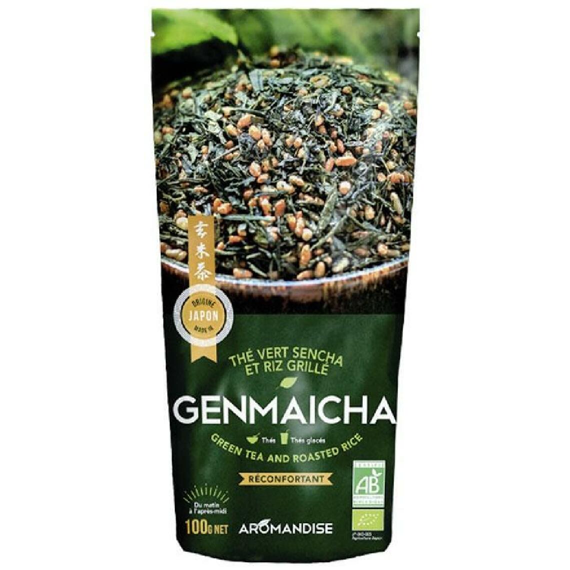 Aromandise - Thé vert Bio et riz complet Genmaicha 100 g - Kits créatifs