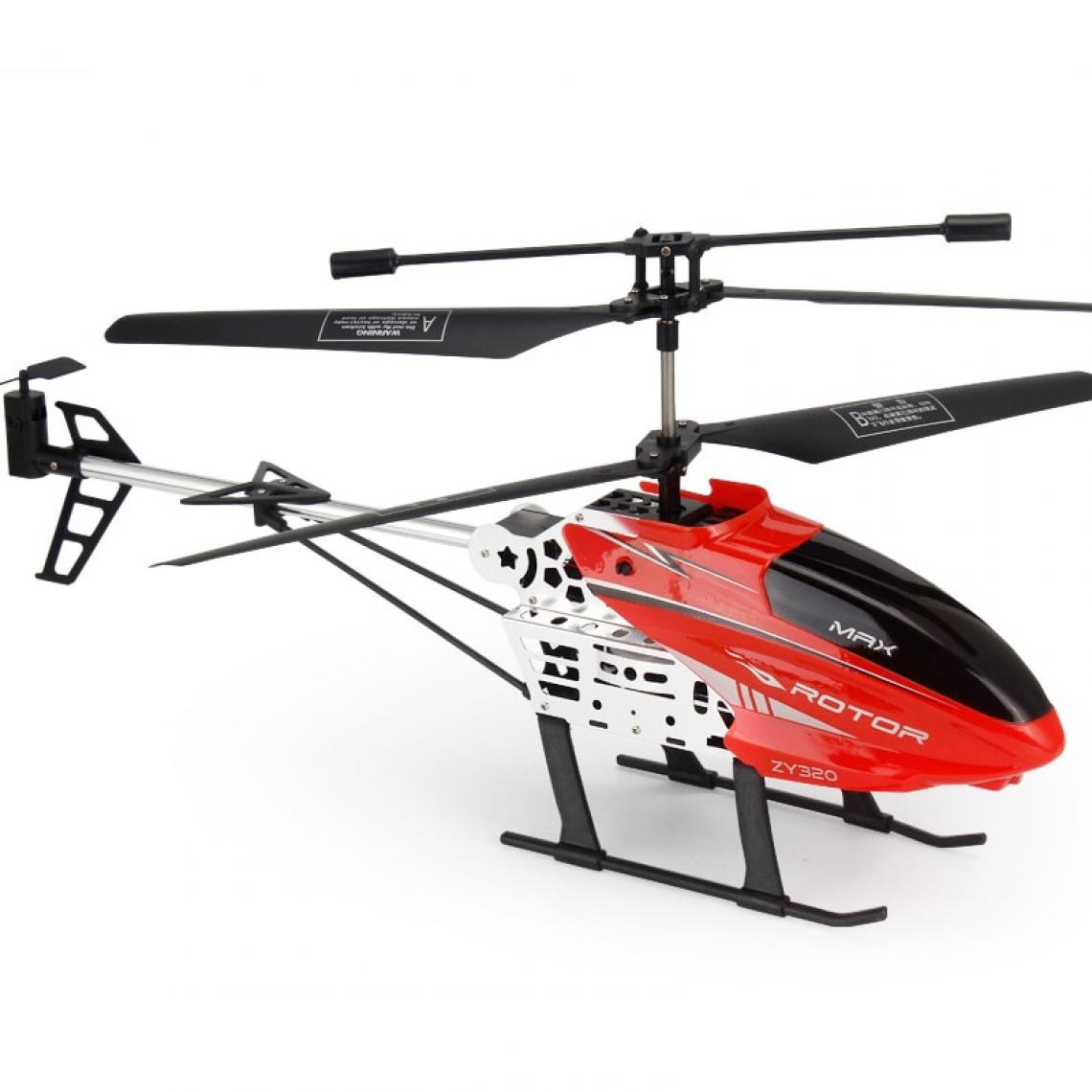 Universal - Nouveaux hélicoptères RC de grande taille de 40cm 2.4G avec lumières LED radiocommandées RC drones fixes hauteur durable alliage ABS gros jouets d'avion(Rouge) - Drone