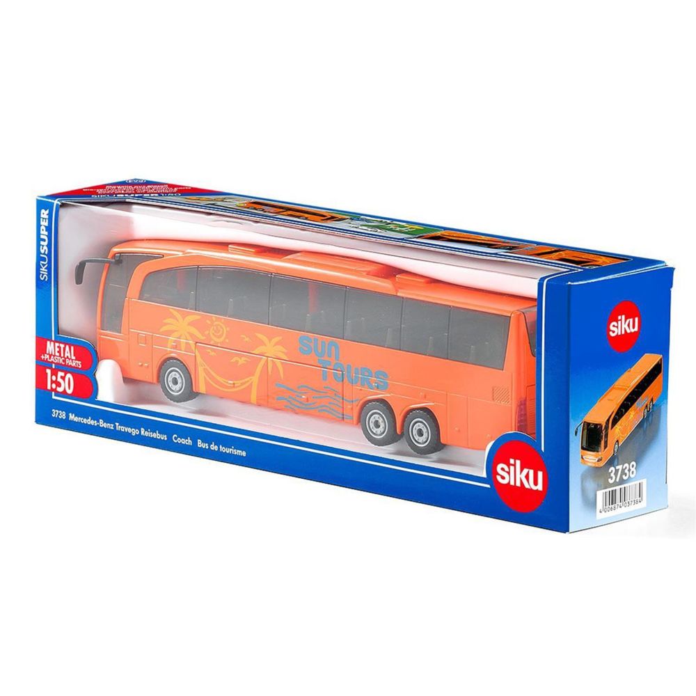 SIKU - Siku 3738 Miniatures 1:50 - Mercedes-Benz Travego Bus de tourisme - Voitures