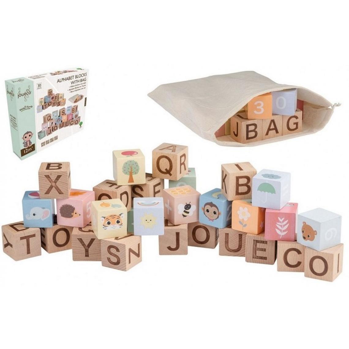 Sans Marque - Jouéco - Cubes Alphabet en bois - Jeux éducatifs