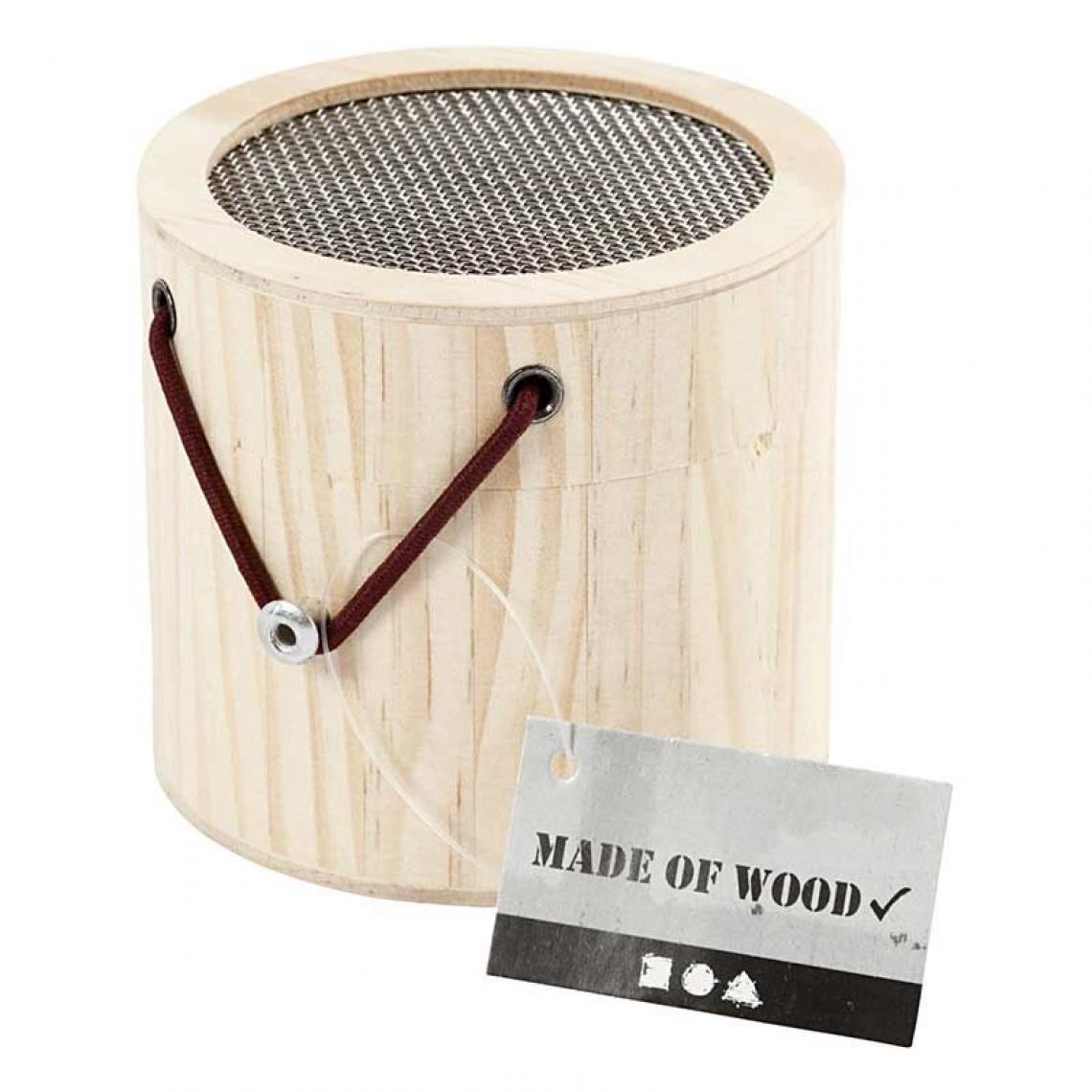 Creotime - Boîte à insectes en bois à customiser - Ø 8,3 cm - Jeux éducatifs